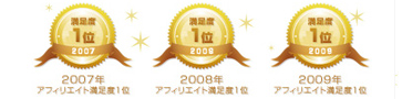 リンクシェアは2007年度満足度ランキング第1位