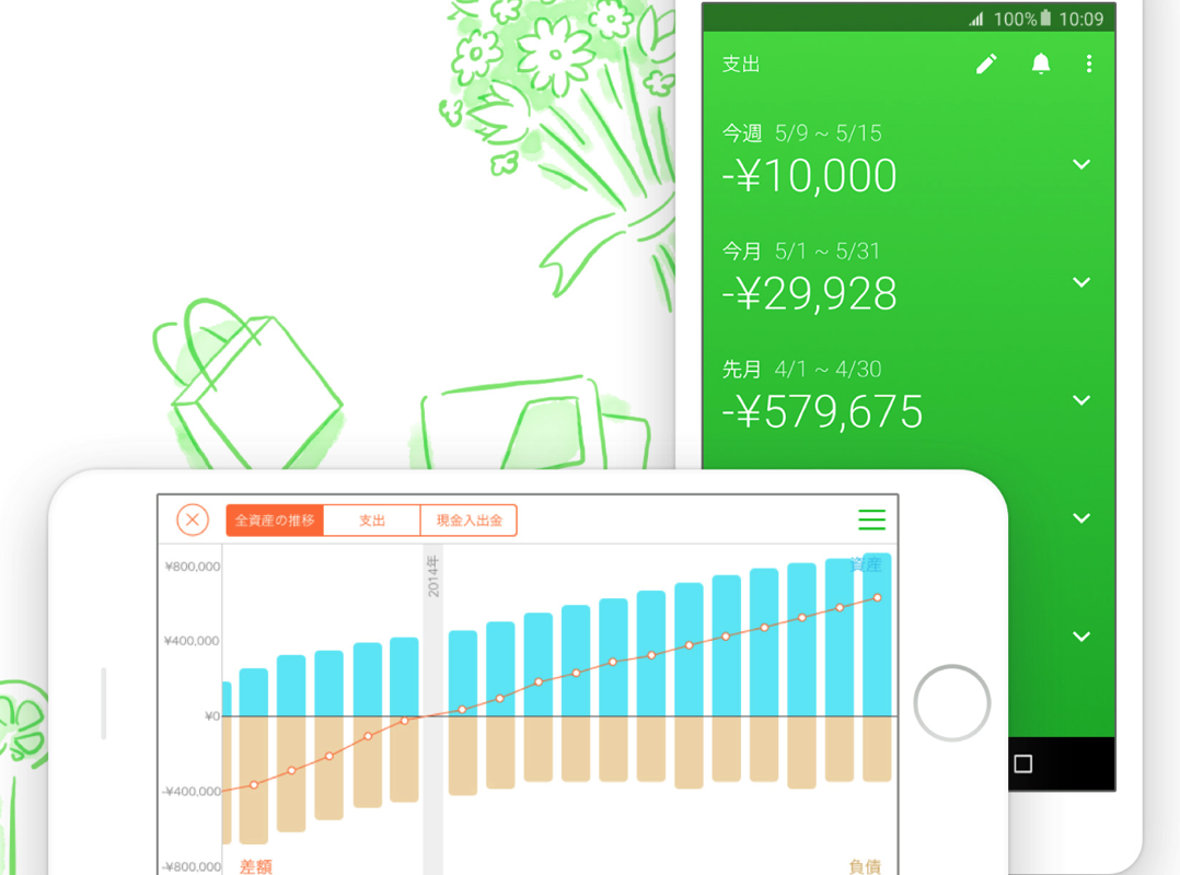 家計簿Moneytree無料で人気の簡単に節約できるアプリ
